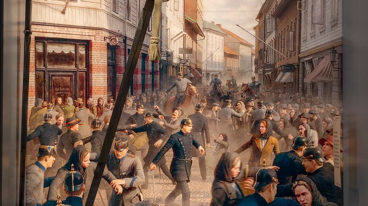 Brödupproret, illustration av Dennis Chan i Grejen med Göteborg