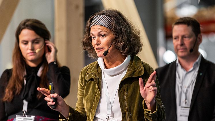 Marianne Sätre på Trä & Teknik. 