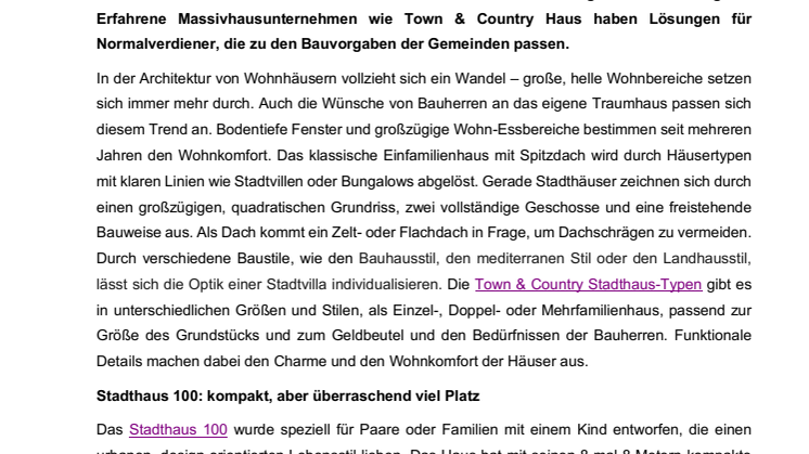 Stadthäuser für Normalverdiener – modern, urban und bezahlbar
