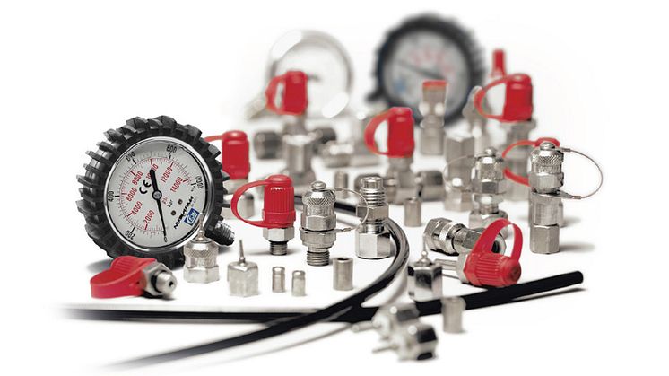 Kontrollera trycket i ditt hydraulik system med testnipplar från CEJN