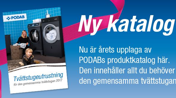 I årets produktkatalog hittar ni allt för den gemensamma tvättstugan!