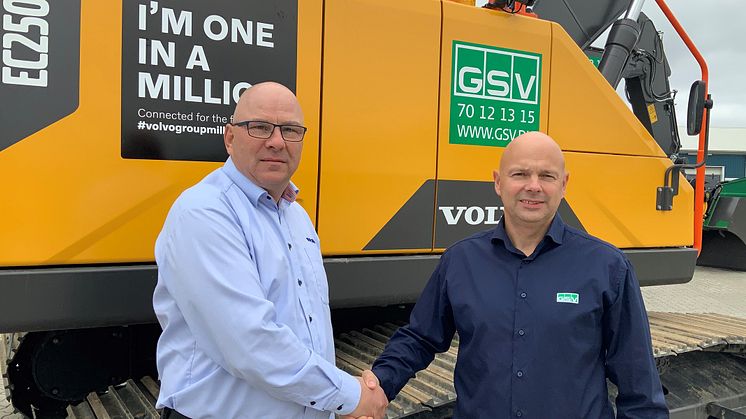  Rene Schelhase, säljare på Volvo och  Jesper Lykke Jensen, operativ chef på GSV.