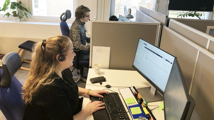 Riksbyggens Servicecenter i Kalmar hanterar årligen cirka 700 000 samtal, mejl och kontakter via Facebook.