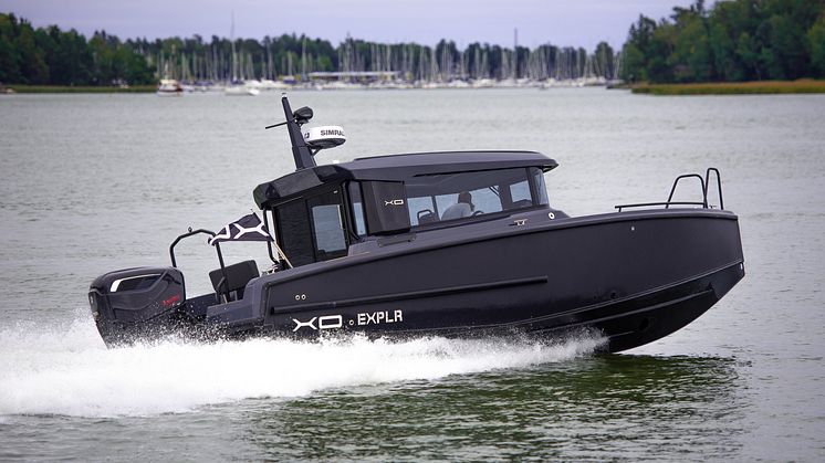 The XO EXPLR 9, powered by a CXO300 will be available for demos at the 2022 Cannes Yachting Festival