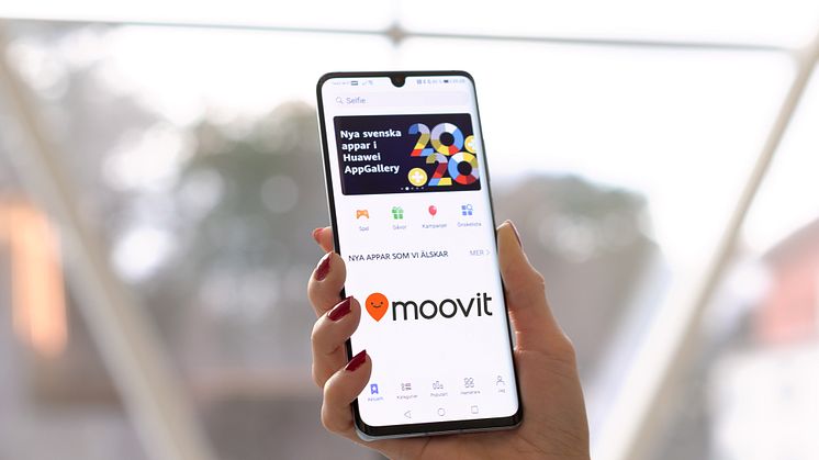 Reseplanerings-appen Moovit nu tillgänglig i svenska AppGallery