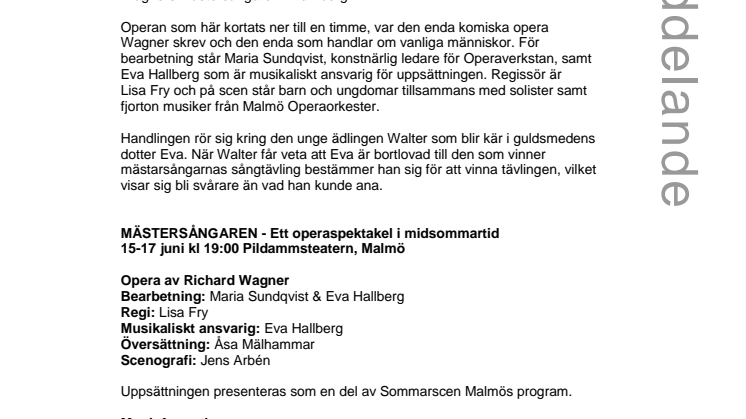 Operaverkstan gästar Pildammsteatern