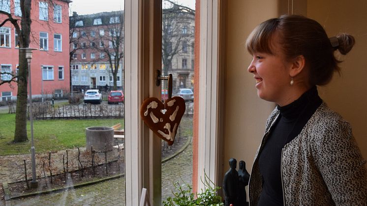 Astrid kände sig hemma direkt  i första egna bostaden 