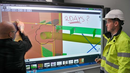 Tekla BIMsight 1.7 nu integrerat med SMART Board-interaktiva whiteboards