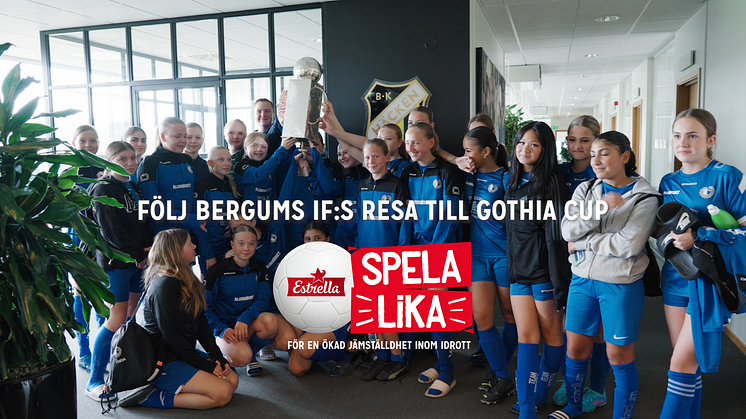 Estrellas fadderlag Bergsums IF G14 deltar i Gothia Cup för första gången 2023.