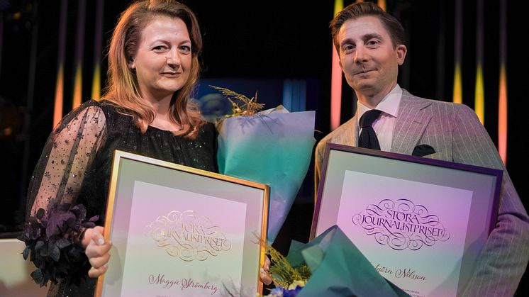 Maggie Strömberg och Torbjörn Nilsson: Vinnare i kategorin Årets berättare