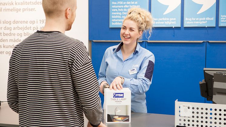 6.7 million additional customers visited JYSK Nordic's stores in FY18.