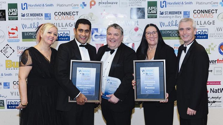 Local businesses celebrate at the Made in Bury Business Awards 2017