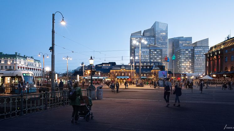 RegionCity, stationsområdet i Göteborg. Ett av flera exempel på Tyréns uppdrag åt Jernhusen.