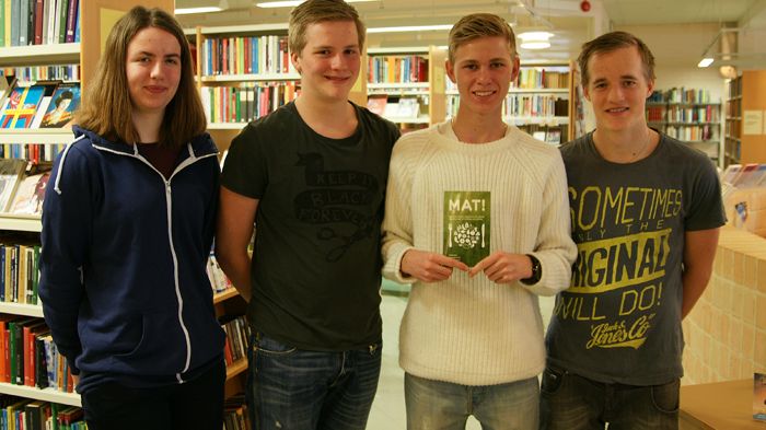 Gymnasieelever skriver bok om mat och miljö