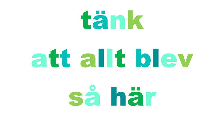 Pressvisning av verket "Tänk att allt blev så här" av konstnären Annika Ström