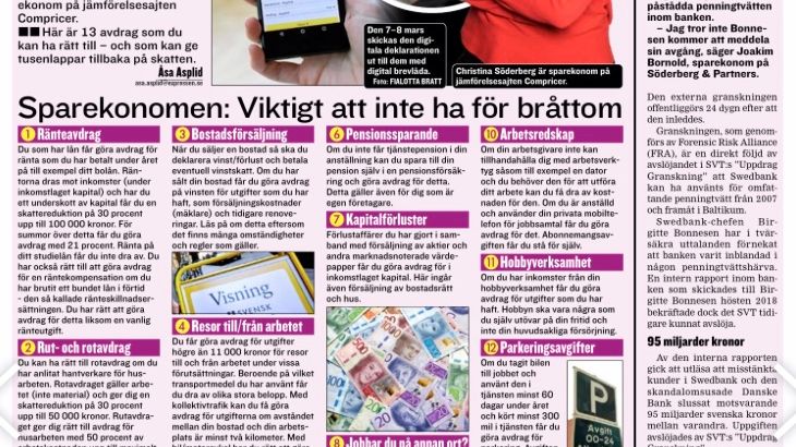13 avdrag du inte bör missa i deklarationen