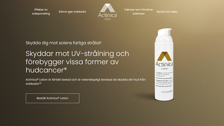 Galderma delar hur du skyddar dig mot solens farliga strålar