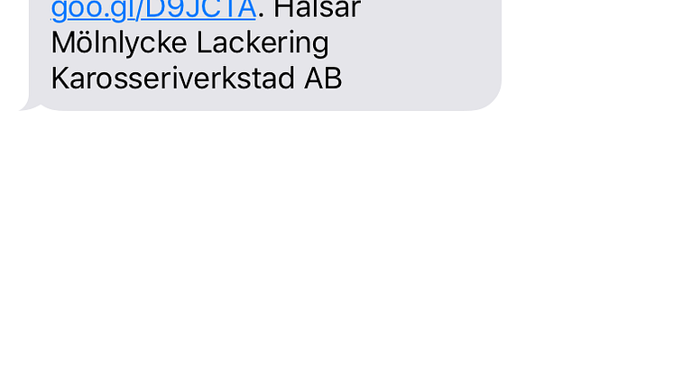 Tråkigt med SMS? Kanske, men rakt på sak till din kund: Tack för att du gjorde service hos oss!