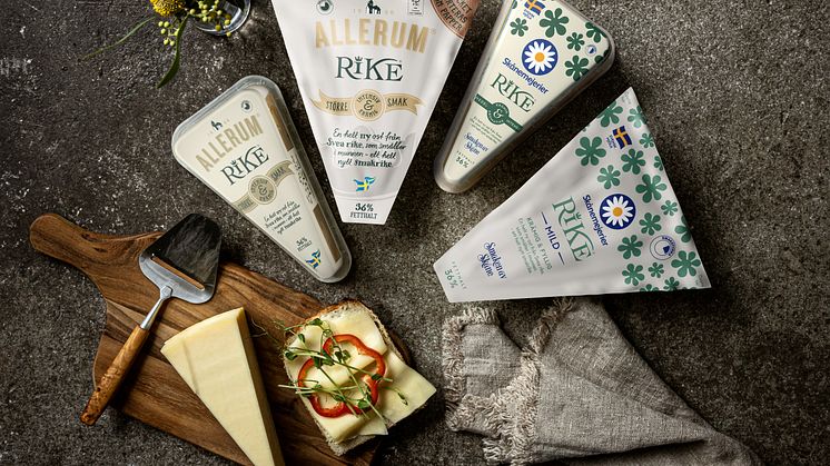 RIKE® från Skånemejerier och Allerum är en helt nyutvecklad osttyp som tagits fram med stort hantverkskunnande av Skånemejeriers ostmästare i Kristianstad.
