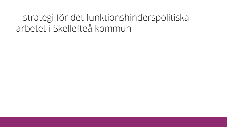 Ett Skellefteå för alla