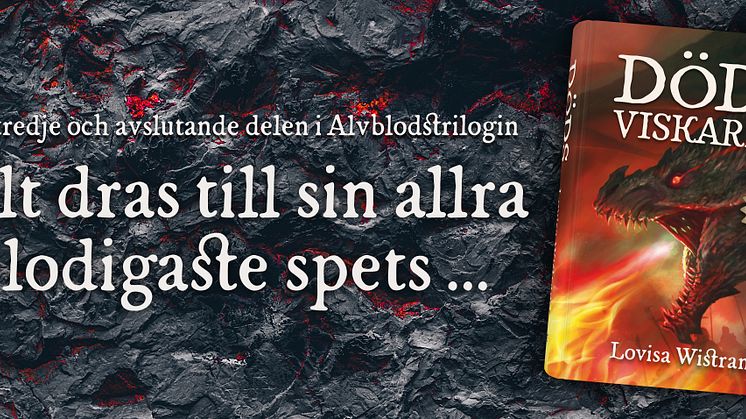 Dödsviskaren är den tredje och avslutande delen i Lovisa Wistrands Alvblodstrilogi.