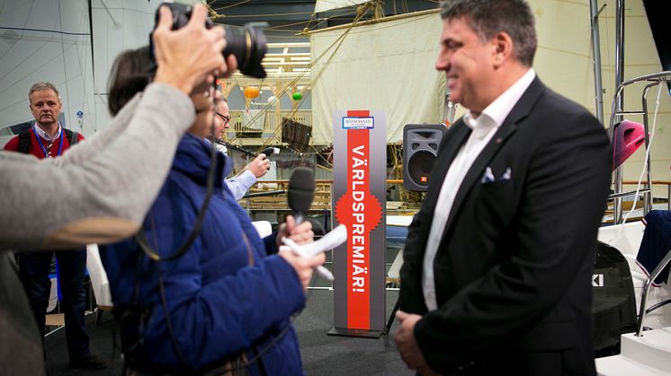 Båtmässan 2014 Världspremiärvisning i Nimbus monter