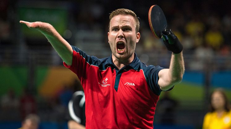 PL Guldvinder Peter Rosenmeier til Paralympiske Lege i Rio 2016. (Foto: Lars Møller)