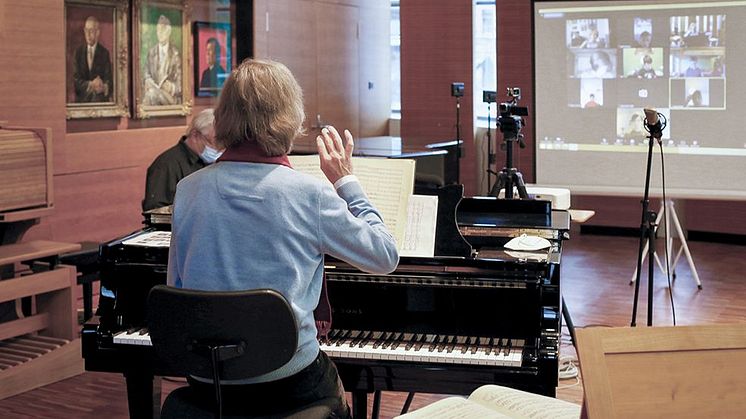 Digitale Chorprobe beim Thomanerchor - Foto: Roland Weise
