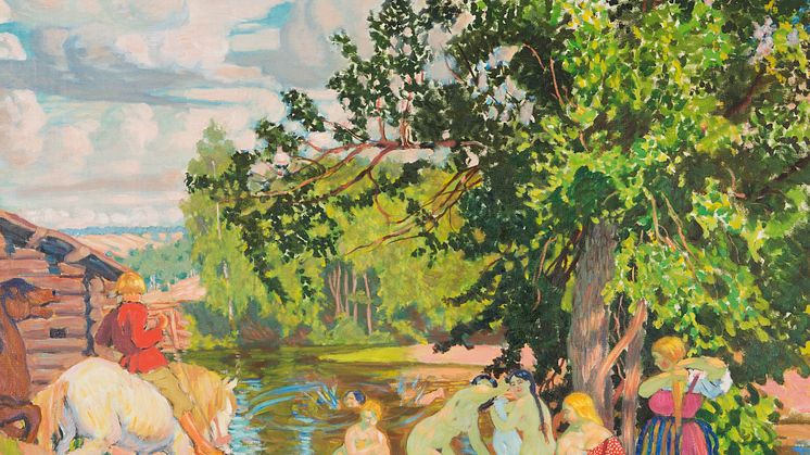 Boris Kustodiev, Badet, 1910
