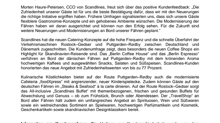 „Daumen hoch!“ für den Scandlines-Service an Bord