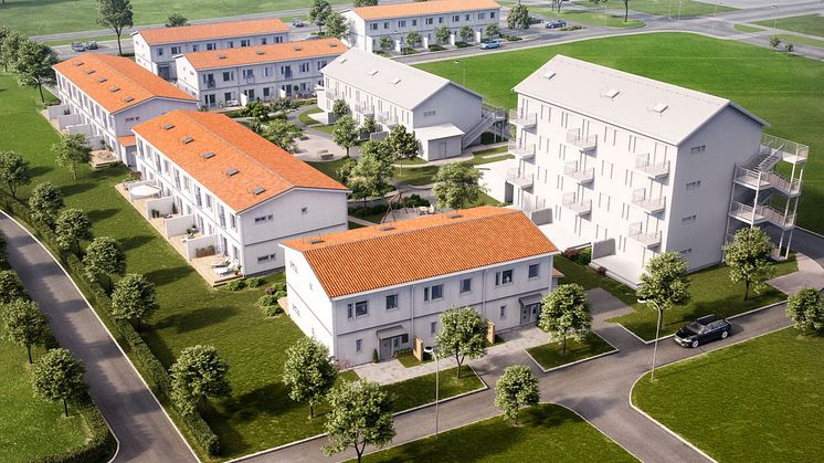 Radhusen i Brf Lövängen får en månadsavgift på endast 4 500 kr. 