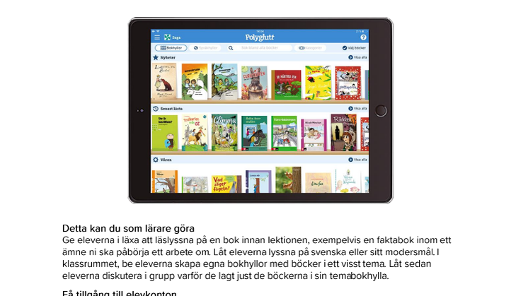 Nu finns elevinloggning i Polyglutt skola