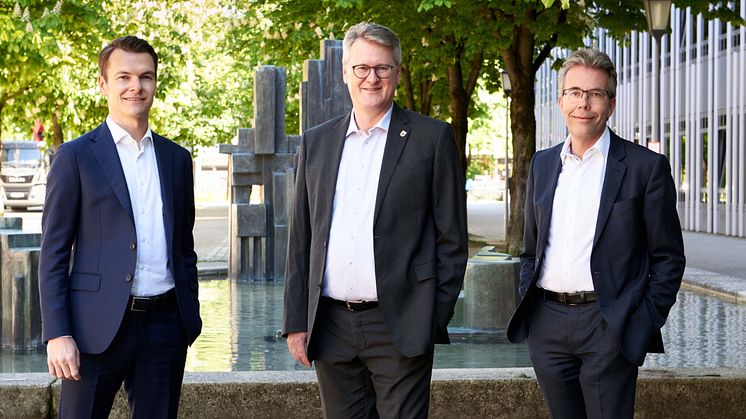 V.l. Sebastian Eder, Dr. Bernhard Bauer und Marcus Widrich