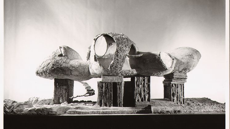 Frederick Kiesler, modell Endless House, översiktsbild, New York 1959 © 2014 Austrian Frederick and Lillian Kiesler Private Foundation, Vienna