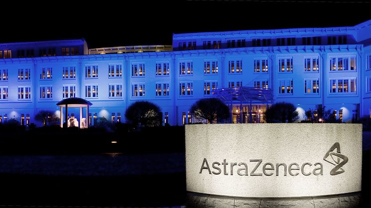 AstraZeneca blått för en dag  
