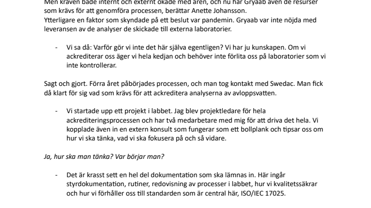 Ett kvitto på kvalitet