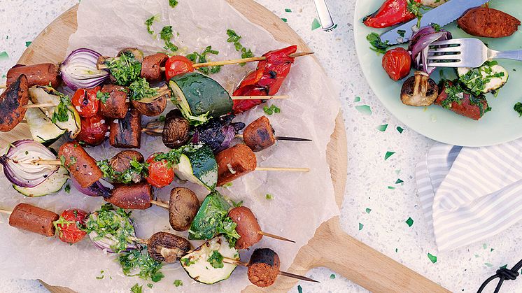 veganskt korvspett från anamma