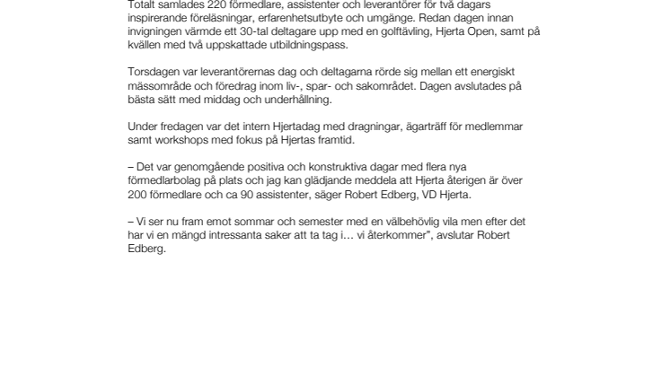 Årets Hjertadagar - De mest positiva någonsin