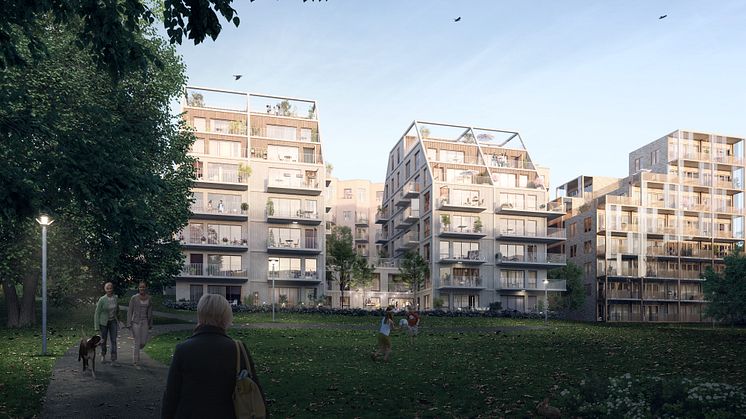Stadsplanering för Vårholmsbackarna, Skärholmen, Stockholm