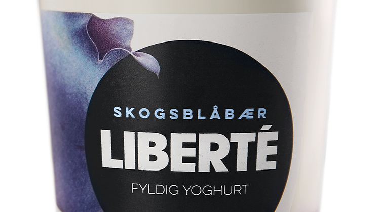 Liberté yoghurt Skosgblåbær 400 g png