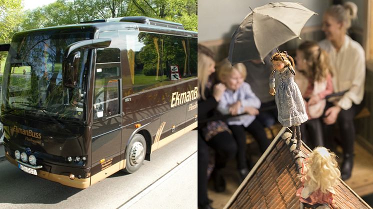 EkmanBuss Flexibussitet rabatterar gruppresor till Junibacken.