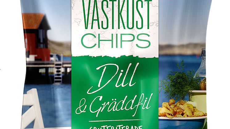 ​​Nyhet! Estrella utökar sortimentet på Västkustchips med Dill & gräddfil 