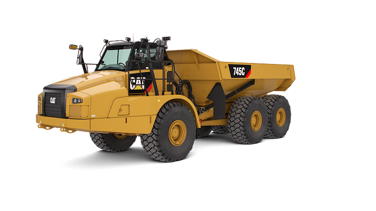 Cat 745C dumper - frilagd
