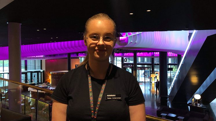 Hannah Jansson som läser Hotellutbildningen på Realgymnasiet i Stockholm
