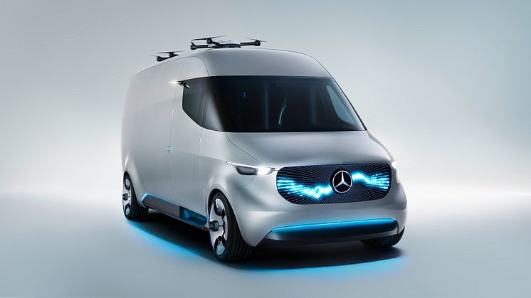 Den komplet el-drevne konceptbil "Vision Van" blev præsenteret for offentligheden på IAA-messen 2016.