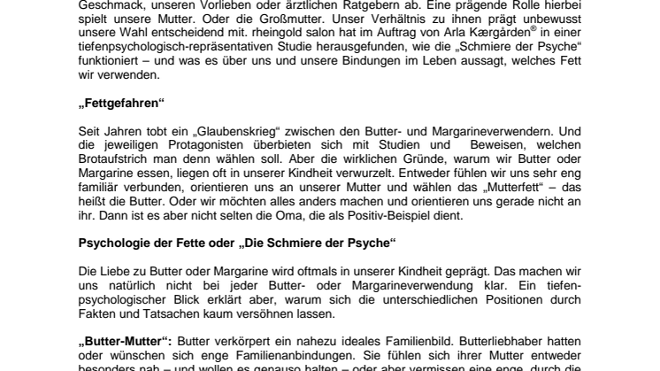 "Mischen" possible - das Beste aus zwei Welten / Die Arla Kærgården® Studie
