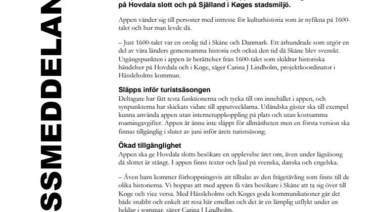 Ny kulturhistorisk app släpps inför turistsäsongen