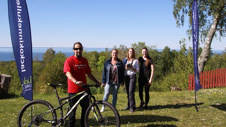 Johan Goudelis, Elin Axelsson, Lisa Mikko och Sara Strandroth är redo för Kinnekulle Natur & Outdoor.