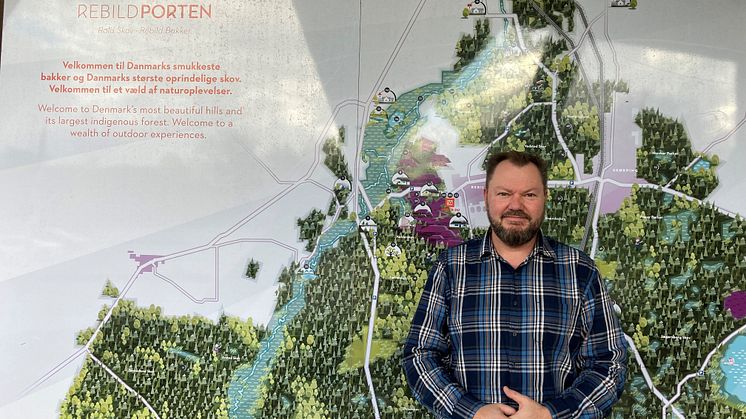 Jan Krage foran RebildPorten
