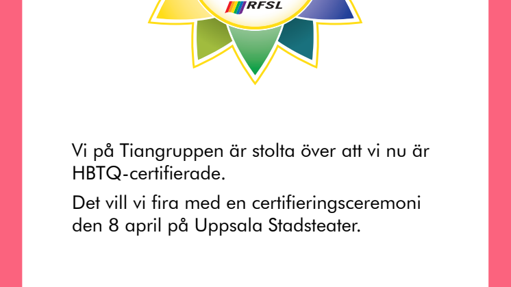 Inbjudan: HBTQ-firande Tiangruppen